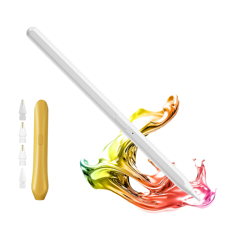 Stylus Pencil for Apple iPad – Longest Battery Life (5X, 35H Use), Tilt & Palm Rejection, Compatible with iPad 6th-10th Gen, iPad Pro 11/12.9/13” (M4), iPad Air 3/4/5/6, iPad Mini 5/6 40 Hours Battery Time Stylus