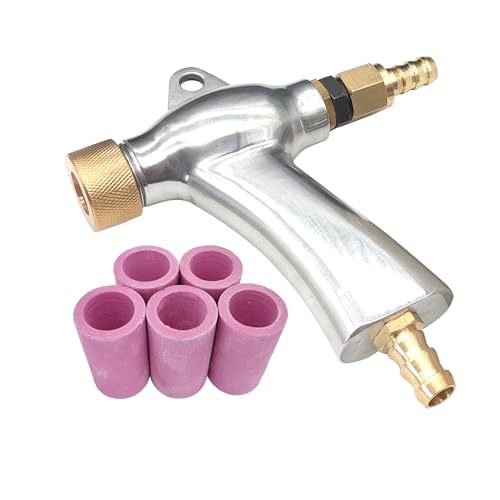 Sand Blaster Gun, Sandblasting Sandblaster Gun Kit for Sandblast Blast Cabinet with 15Pcs Ceramic Nozzles