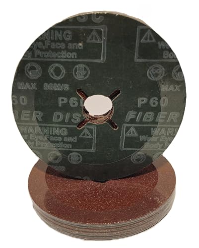 Fibre Disc, 125 mm, Fibre Sanding Disc, Sandpaper, Choice of Grit: P24 - P120 (Grit 80)