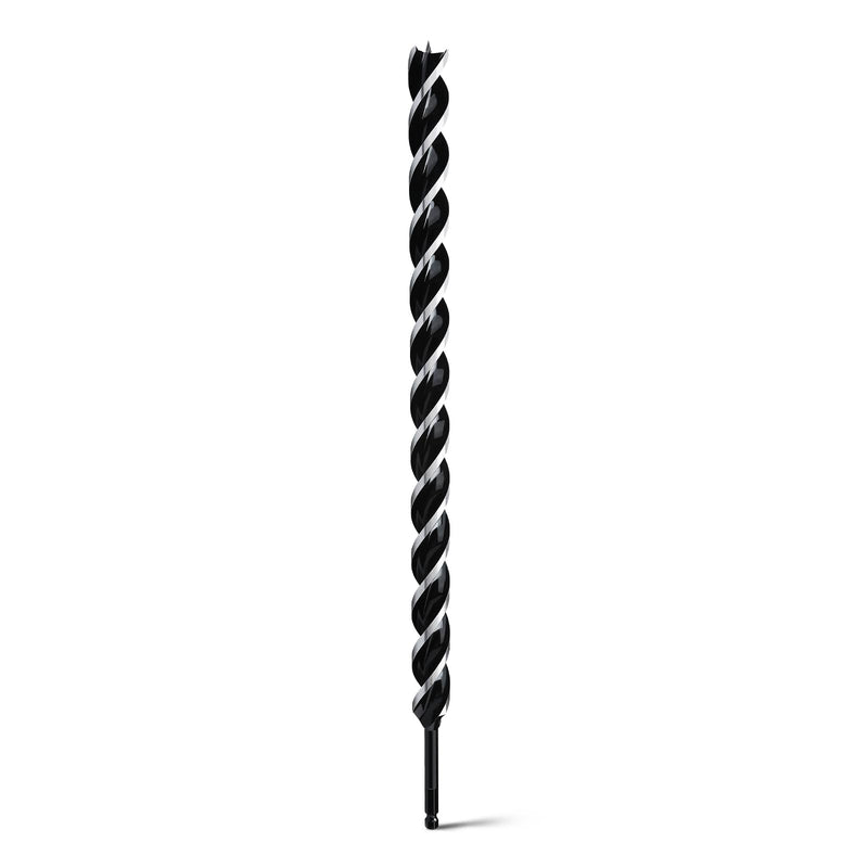 1-1/4" x 24" Auger Drill Bit for Soft and Hard Wood, Plastic, Drywall and Composite Materials, Hex Shank Tri Flute Wood Drill Bit 1-1/4" 24"