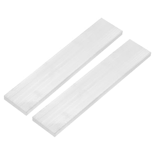 uxcell Square Aluminum Flat Bar, 2Pcs 3/8" Thickness 2" Width 10" Length Square Aluminum Bar 6061 Aluminum Flat Plate, 10 x 50 x 254mm Solid Mill Stock 3/8" x 2" x 10"
