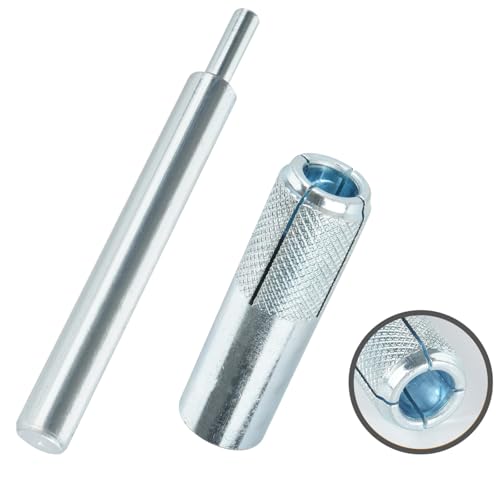 Drop-in Anchors, 10 PCs 1/2 Inch Zinc-Plated for Concrete, Secure Mounting, Industrial-Strength, Easy Installation with Tie DIABST50-1/2" Drop-in Anchor Setting Tool