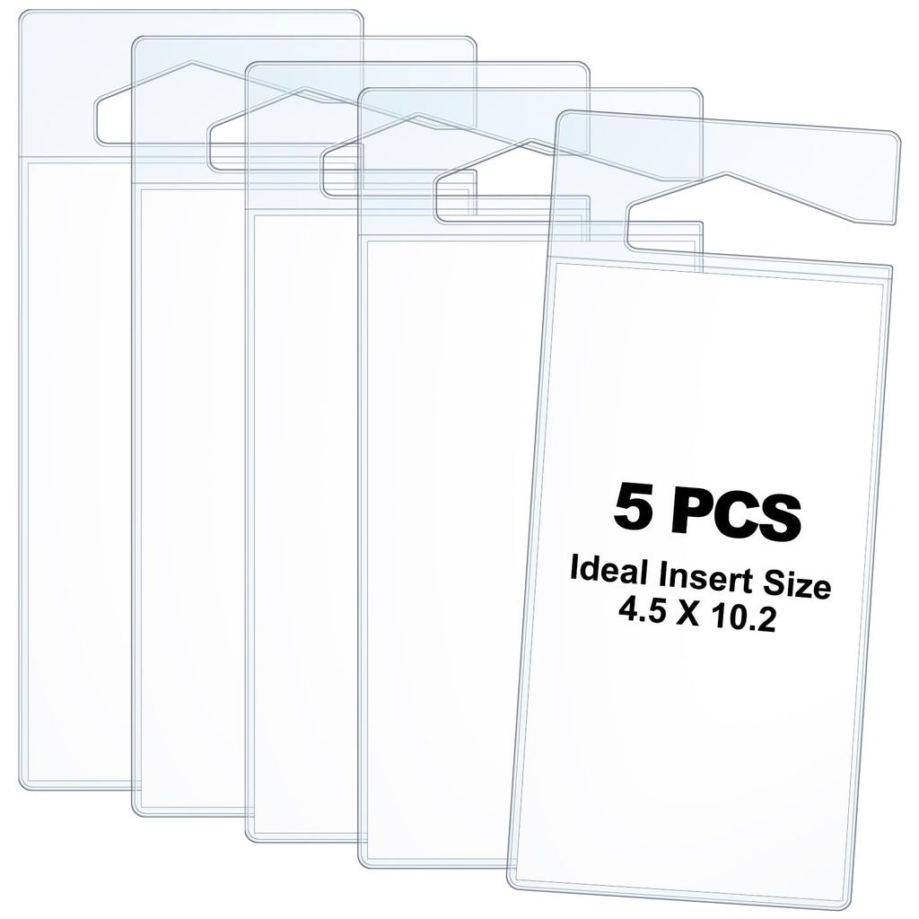 5 Pcs Handicap Placard Holder Clear Plastic Sleeve for Handicap Placard Disability Placard Holder for Car Disabled Parking Permit Holder Handicap Parking Placard Handicapped Car Tag Cover