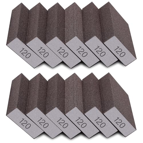 12Pcs 120 Grit Sanding Sponge