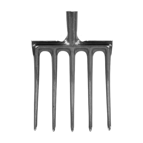 Digging Fork, Garden Digging Spading Fork, High Carbon Steel (5 Tine) 5 Tine