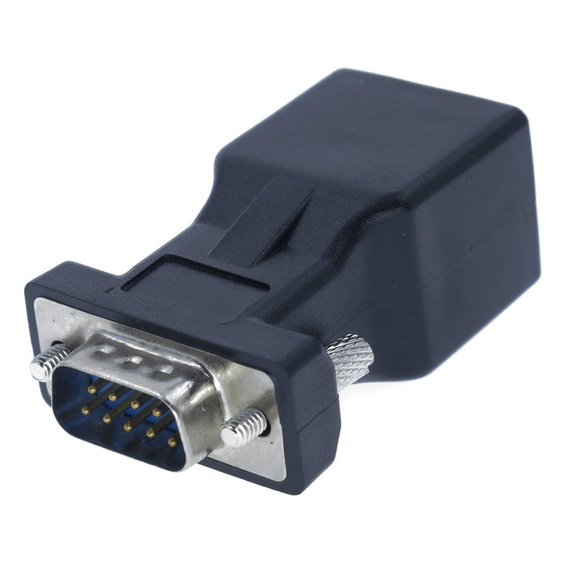 DB9 to RJ45 Adapter RJ45 to RS232 Converter RJ45 Female to 9 Pin Adapter DB9 Male Serial COM Port to Network Port Adapter