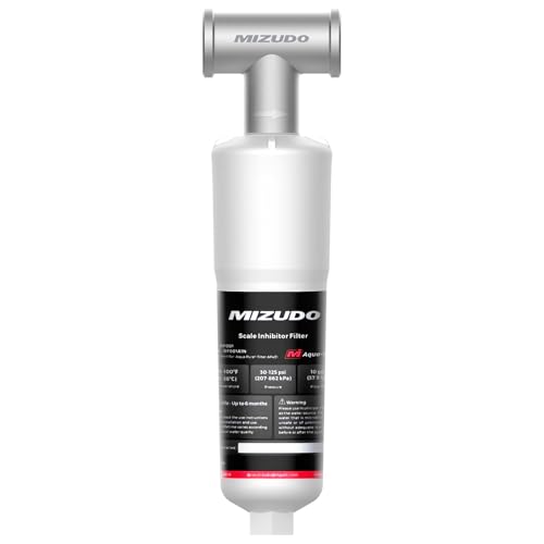 Whole House Scale Inhibitor, MIZUDO AP431 AP430SS Water Softener System Scale Inhibitor with Connector