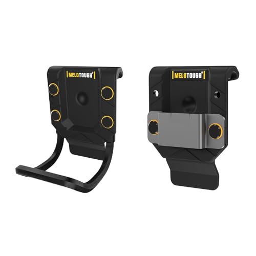 MELOTOUGH Hammer Holder for Belt, Tape Measure Holder(Black)