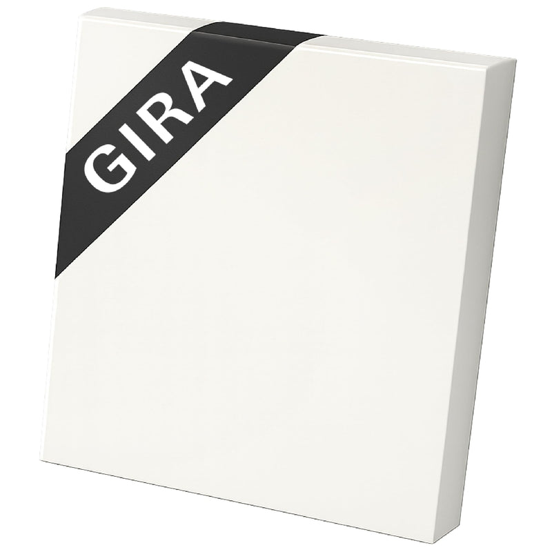GIRA 329603 Rocker Switch Pure White Glossy High-Quality Switch Rocker Floating Storage Harmonic Gap Size Modern Look Compatible with Gira Switches Professional Electrical Installation