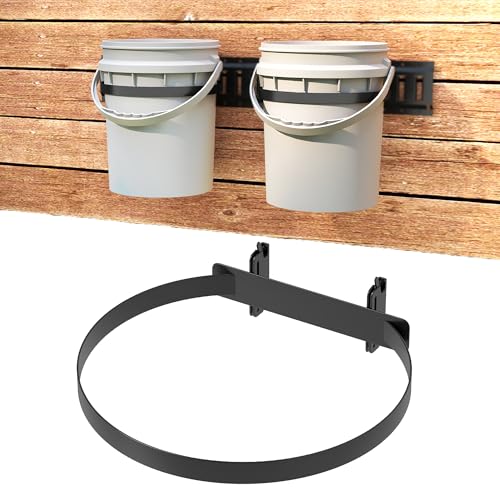 lesolar 5 Gallon Bucket Holder for E Track, Wall Mounted Bucket Hanger 1pc