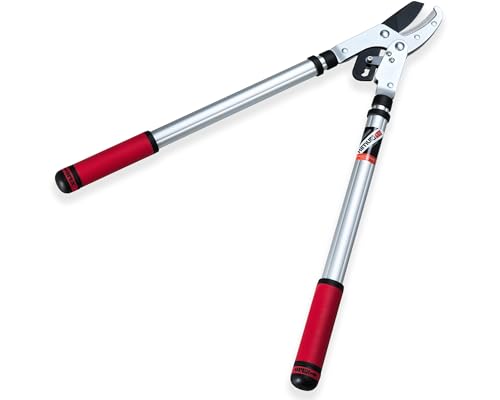 Kimura® Pro Heavy Duty Garden Loppers - 25-37", Premium Anvil Lopper with Advanced Ratchet Mechanism, Lightweight Telescopic Handles, Japanese SK5 Steel Blades, Extendable Garden Loppers 25"-37" Ratchet