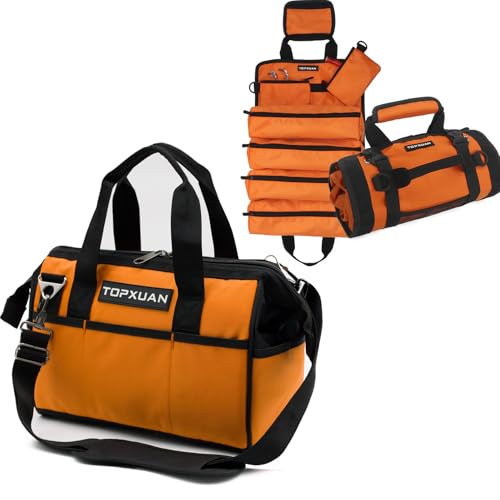 16 inch Tool Bag Add Tool Up Roll Bag,Heavy Duty Waterproof,Orange
