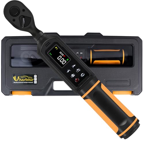 Uharbour 3/8" Drive Digital Torque Wrench 0.66-44.29 Ft.lbs/0.9-60Nm 3/8" Drive 1-60 Nm