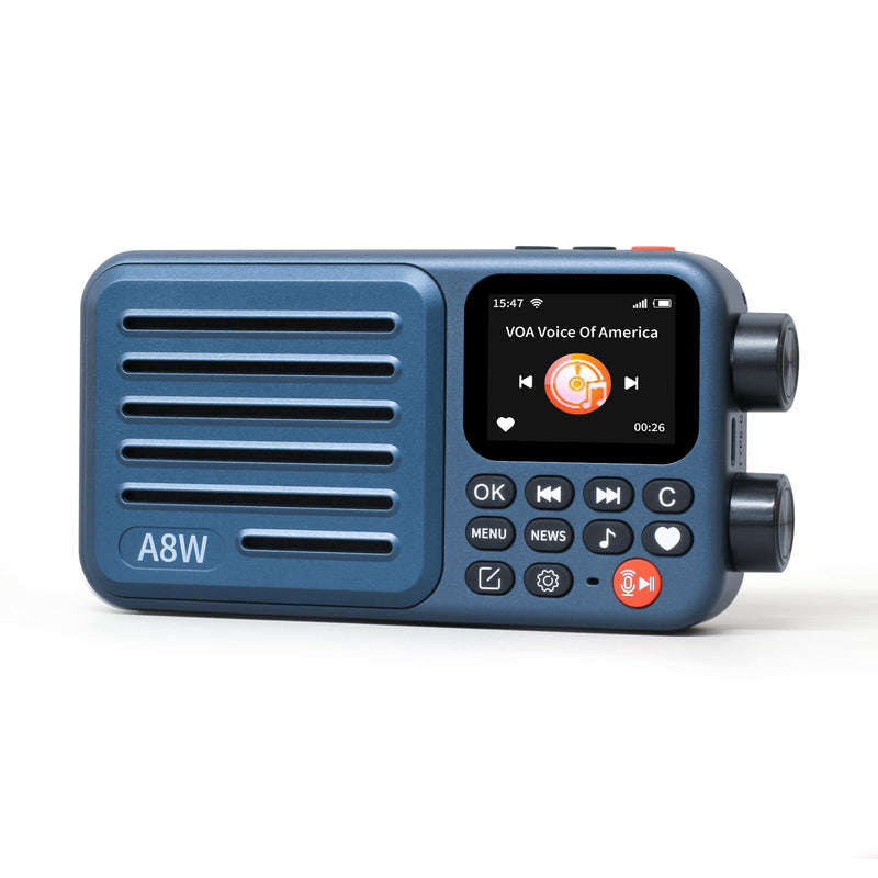 A8W Portable Smart Internet Radio Receiver WIFI/4G Radio Speaker with FM,Micro-SD Card,All World Radios,for Home with WiFi,Digital Radio,choyoung Radio