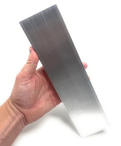 Metal Magery Aluminum Flat Bar Stock 1/2" x 3" x 12" Long 6061 Extruded Aluminum Flat Bars Pack of 2