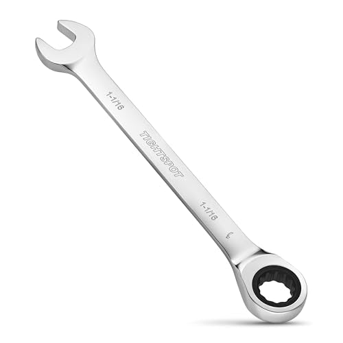 TIGHTSPOT 1-1/16 Inch Combo Ratchet Wrench - Hardened, Tight-Spot Tool 1 1/16 Inch/SAE