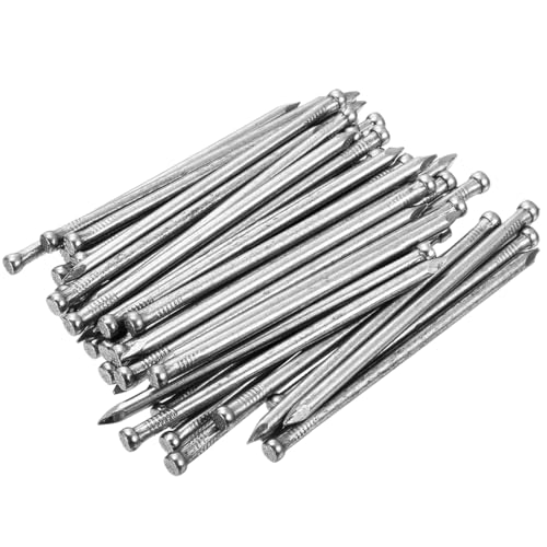 uxcell Finishing Nails 100pcs 100mm 4 Inch Hand-Drive Hardware Carbon Steel Nail Lost Head Nail