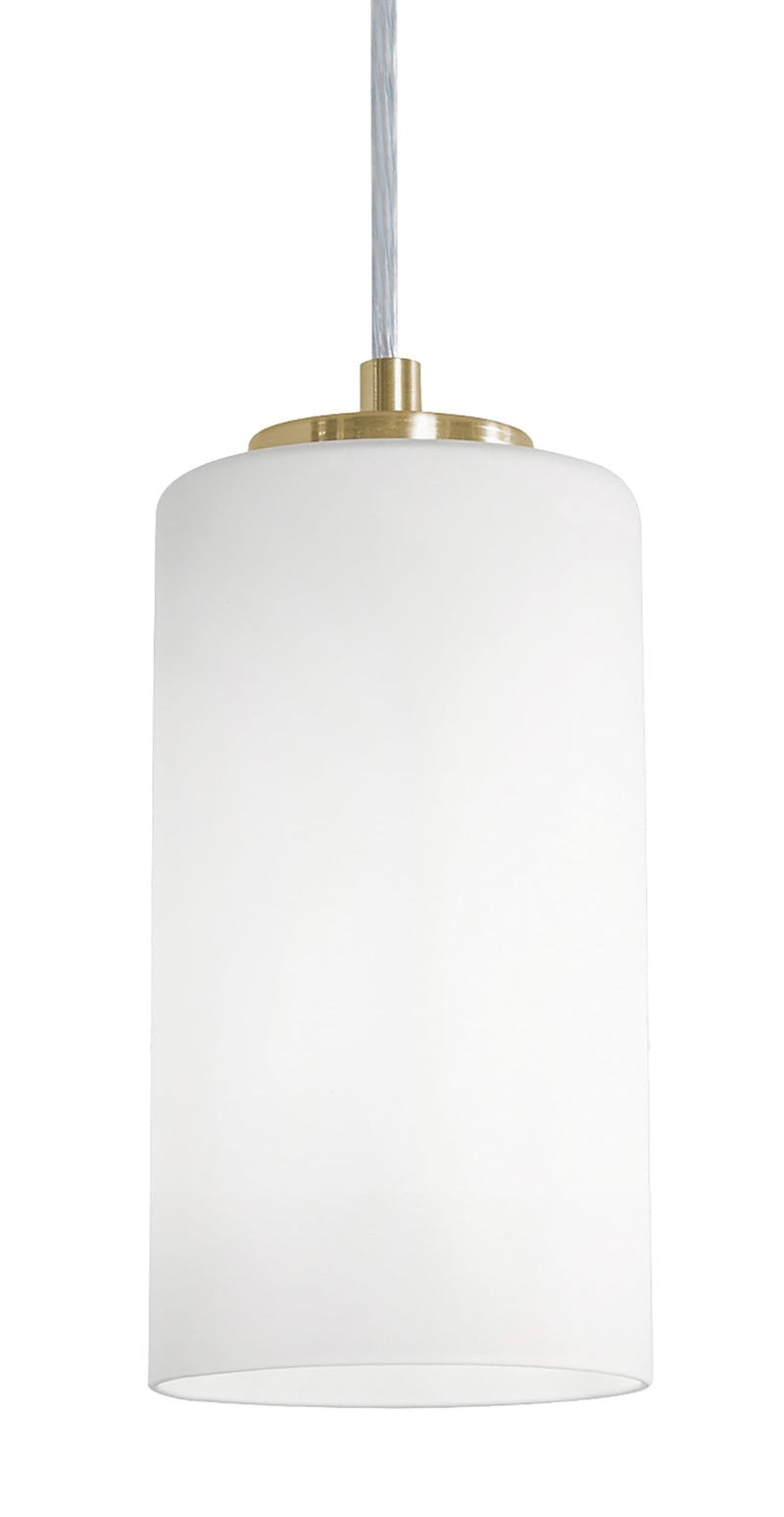AFX Leo 1-Light Pendant - Clear Glass Shade - Light Antique Brass Finish
