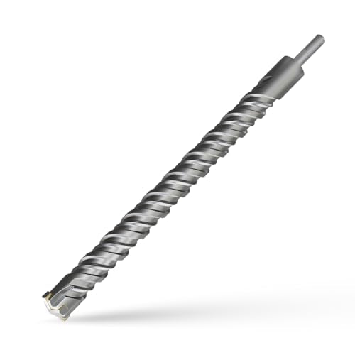 CSOOM SDS Plus Rotary Hammer Drill Bit 1-1/8"x18.11", Professional Concrete Drill Bit for Concrete, Brick, Stone and Cement Walls 1-1/8"x18.11"