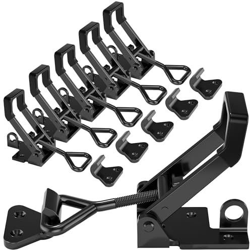 8Pack Heavy Duty Toggle Clamp Latch 4003 Style Pull Clamp Black for Smoker 6Pack