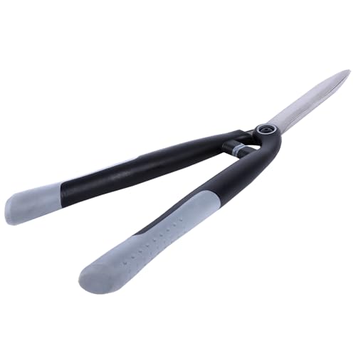 Garden Hedge Shears for Trimming and Shaping Shrubs with SK5 High Carbon Steel Non-Stick Blades, Shock-Absorbing Bumpers & Lightweight Handles