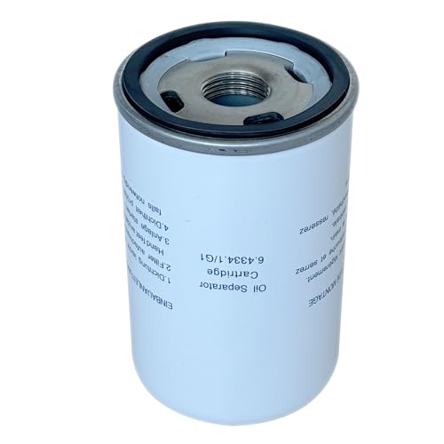 6.4334.1 6.4334.0 Oil Separator Element Replacement Compatible with Air Compressor Replacement Filter Part 6.4334.1/G1 6.4334.0/G1