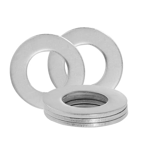 1" Stainless Steel Flat Washers - 2" Outside Diameter, 304（18-8） Stainless Steel Washers Metal Washer for Screws Bolts, Pack of 25 1" x 2"