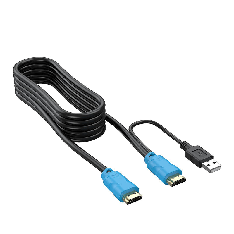 2-in-1 HDMI-USB KVM Cable 6ft for HDMI KVM Switch