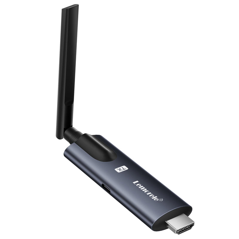 Lemorele Wireless HDMI Transmitter Newly Upgraded, Standalone HDMI Transmitter Paired with APP TuTuPlay, 656ft 1080P HD for Stream Video and Audio from Camera/Camcorder/TV-Box/PC to Phone/Tablet