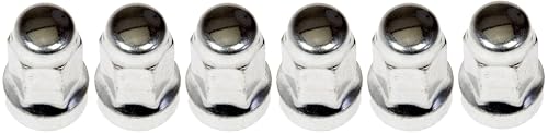 Dorman 611-288CD Wheel Nut M14-2.0 Dometop - 21 mm Hex, 54 mm Length Compatible with Select Ford/Lincoln Models, 6 Pack (OE FIX)