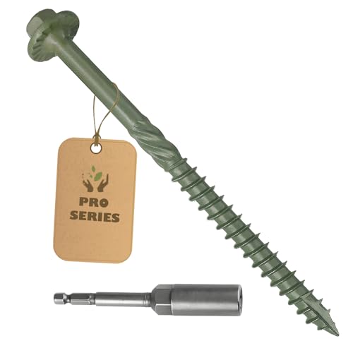 40PCS Timber Screws #14 x 6 Inch, Heavy Duty Self-Tapping Lag Screws 40PCS #14 X 6 inch 40