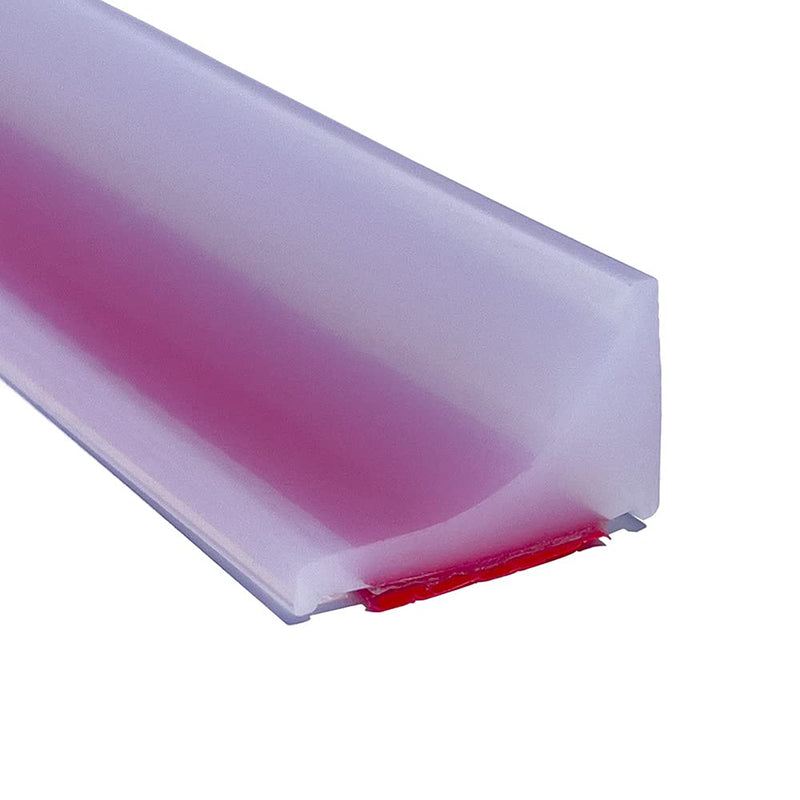 118"Shower Threshold Water Dam Barrier,Shower Dam Water Stopper for Frameless Shower Door Bottom,Silicone Sink Splash Guard for Kitchen Bathroom,Corner Shower Water Guard for Bathtub,Transparent 118 Inch Transparent