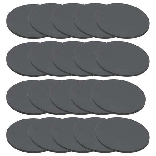 PATIKIL Rubber Solid Discs Washers, 20 Pcs 100mm OD x 3mm Thick Rubber Round Gasket Pad Bushings Spacer Washer for DIY Gasket Craft, Black 100mm OD x 3mm T