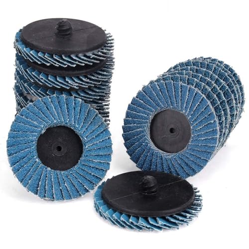 Titoe 24 PCS 2 inch Flap Disc(80 Grits),T27 Zirconia Alumina 24 PCS(80 Grits)