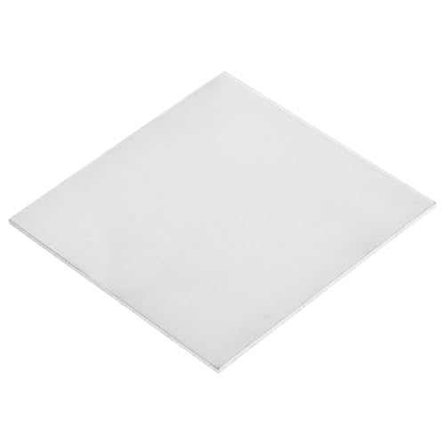 uxcell 1Pcs GR5 Titanium Plate Sheet, 200x200x1.5mm Titanium Alloy Metal Sheet for Industrial Machinery Metalworking (8"x8"x0.06") 8"x8"x0.06" 1