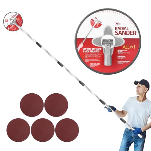 Drywall Pole Sander, Pole Sander, 93" Extension Rod Ceiling Sander