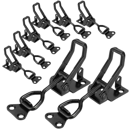8Pack Heavy Duty Toggle Clamp Latch 4003 Style, Black Toggle Clamps Black-8pcs