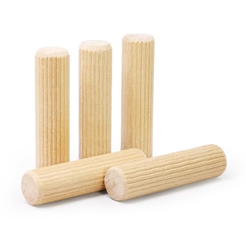 1/2" x 2" Wooden Dowel Pins - FoDau770 Beech Wood Dowel Rods - 200 Pcs 1/2" x 2"