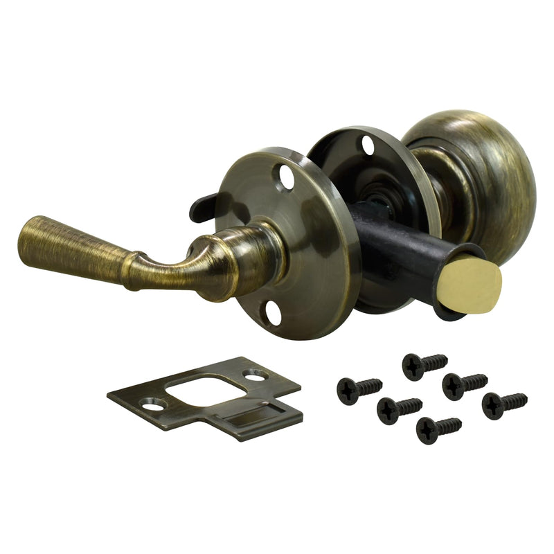 Nuk3y Storm Series Solid Brass Screen Storm Door Latch (Antique Brass) Antique Brass