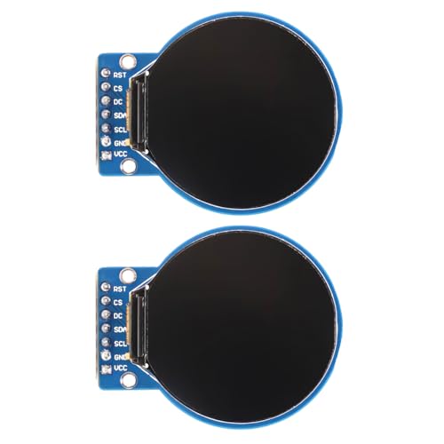 2pcs 1.28 Inch LCD TFT Display for Arduino RGB IPS Color Screen SPI Bare Round Screen -GC9A01