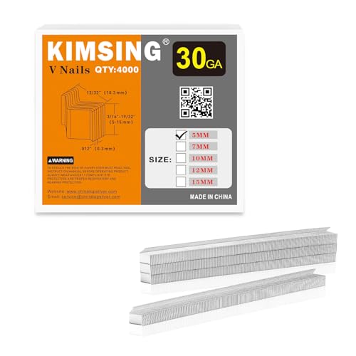 5MM V-Nails 30 Gauge 10.3mm Diameter 5mm Length 8,000 PCS/BOX