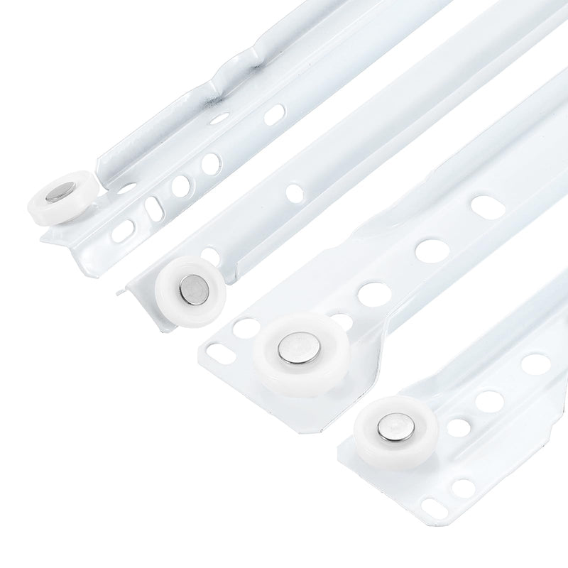 uxcell 1 Pair Drawer Slides, 22 Inch Drawer Slide Heavy Duty Side Bottom Mount Drawer Glides Replacement for Cabinet Dresser Drawers