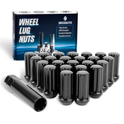 M14x1.5 Spline Lug Nuts 24 Pcs Closed end with 1 Socket Key 14x1.5 24 PCS, 2.01 in
