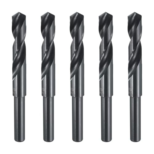 uxcell 5pcs 5/8" High-Speed Steel Drill Bits, M35 Cobalt Twist Drill Bit 5/8"