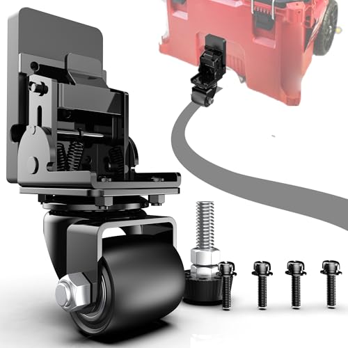 Packout Caster Wheel Kit, Upgraded Metal Front Wheels Fit for Mil Waukee 48-22-8427/8426 Packout Rolling Tool Box-Accessories for Packout Toolbox, Folding Packaging Accessories Make Shipping Easy