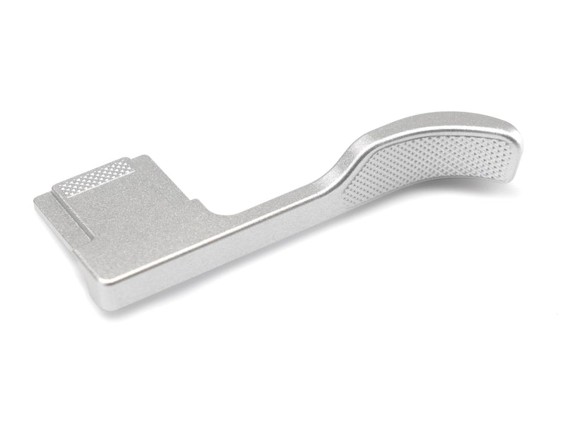 Metal Thumb Up Grip for Sony A7C2 A7CR Alpha 7C2R 7C2 Camera, Hot Shoe Thumb Rest Support Grip ，Exclusive Vintage Anti-Slip Pattern, Enhance The camera's Grip Feel (Silver) Silver