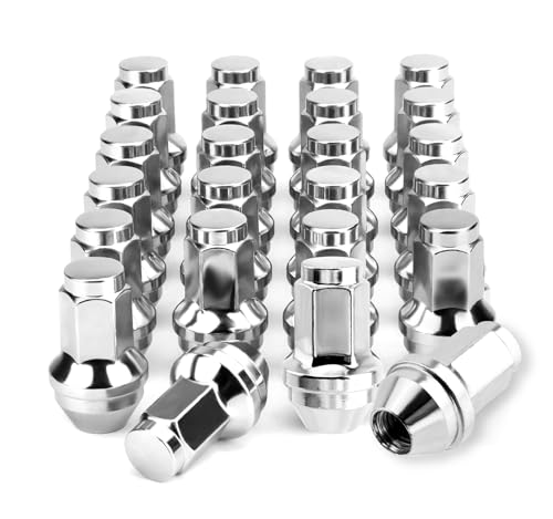 24PCS M14 x 2 One-Piece Factory Style Chrome Lug Nuts 14x2 24