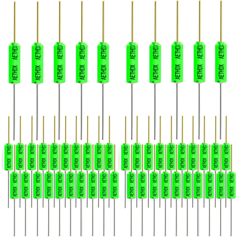 RUNCCI-YUN Tilt Sensor Angle Sensor Vibration Sensor Ball Switch 12V 2MA SW-200D Metal Ball Tilt Shake Trigger Switch for Arduino Smart Car (Green) Pack of 50