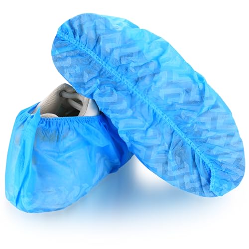 60 Disposable Shoe Covers, Waterproof, Non-Slip Shoe Covers, Extendable, Up to XL Code, Multipurpose Shoe Cover for Family, Clinic, Laboratory, Overshoes, Size One Size