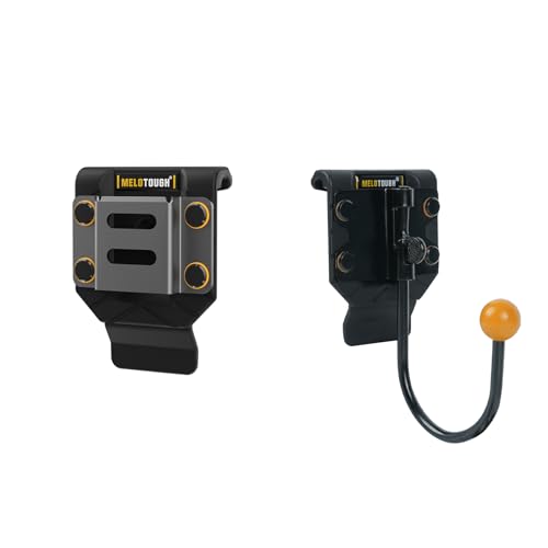MELOTOUGH Drill Holder for Tool Belt,Drill Belt Clip,Drill Holster,Tape Measure Holder,Tool Belt Hook,Tool Holster,Drill Belt Holder,Cordless Drill Holster Single (Black)